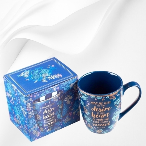 Coffee Cup with Psalm 20:4 Scripture - Picture 1 of 3